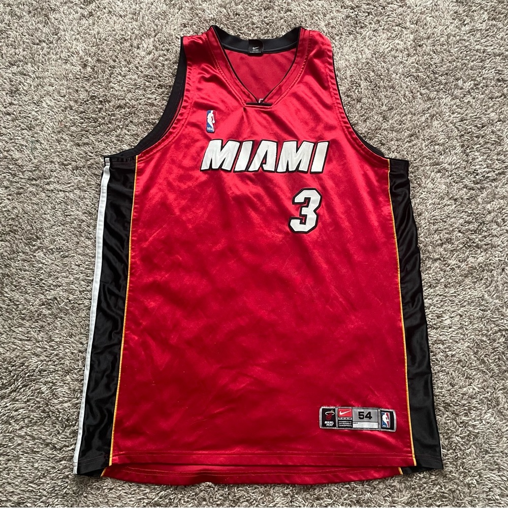 Dwayne wade Miami Heat Basketball jersey nike Sz 54